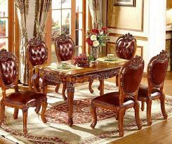 antique dining table and chairs