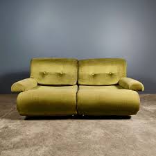 green retro couch