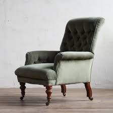 green vintage armchair