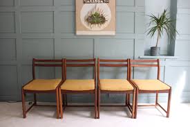 vintage teak dining chairs