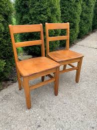 retro wooden chairs