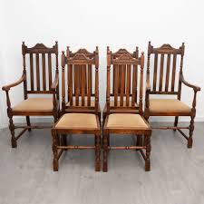 antique oak dining chairs