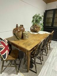 antique dining room table and chairs for sale