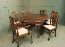 antique mahogany dining table and chairs