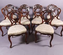 antique walnut dining chairs