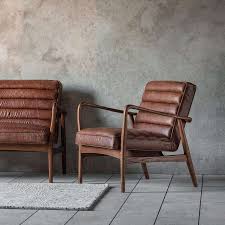 vintage leather armchairs