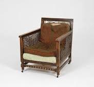 vintage rattan armchair
