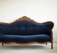 blue vintage couch
