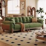 vintage green sofa