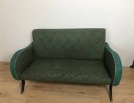 vintage wooden sofa