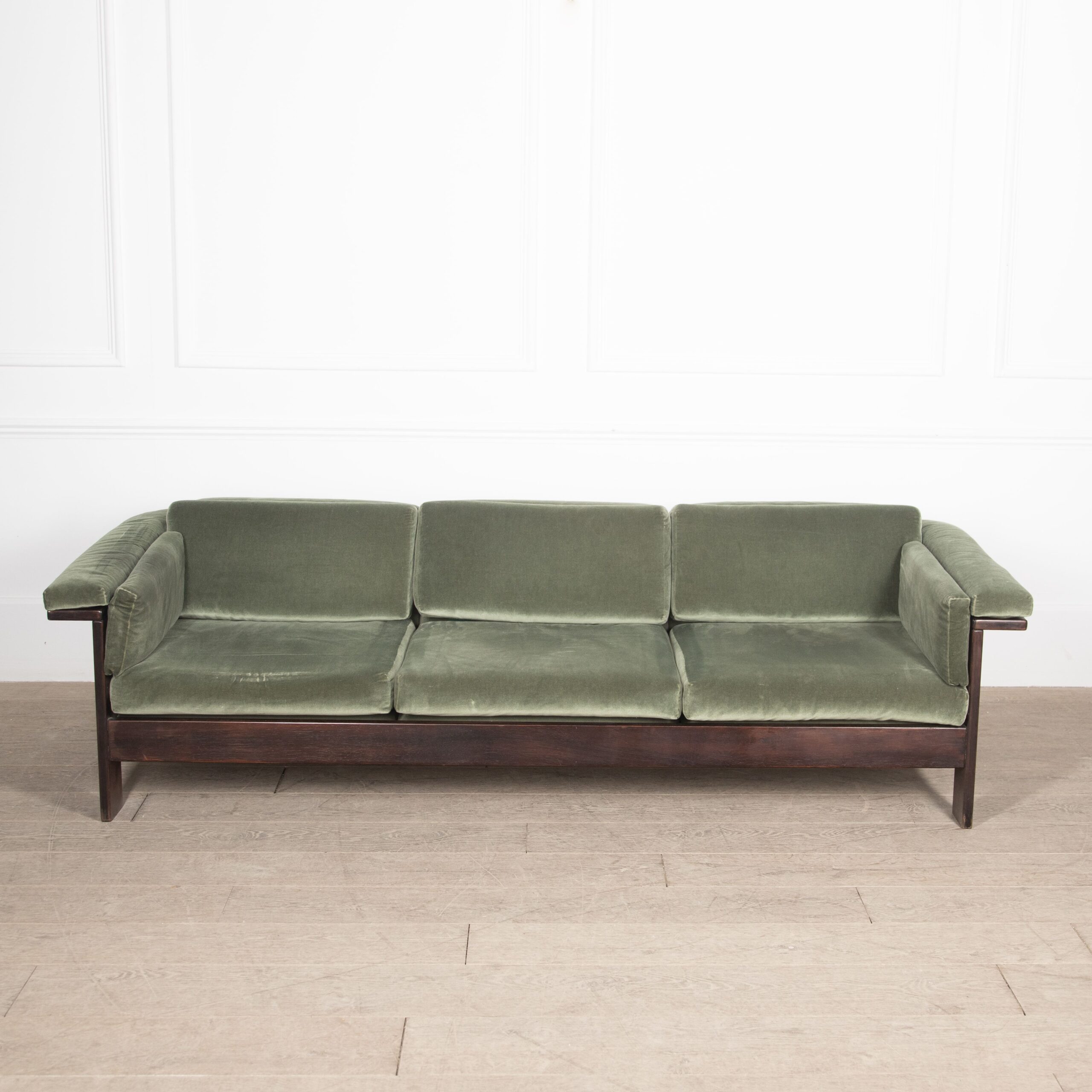1950s leather sofa