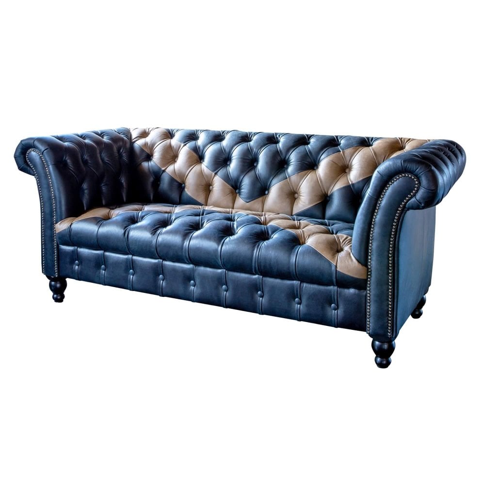 vintage blue sofa