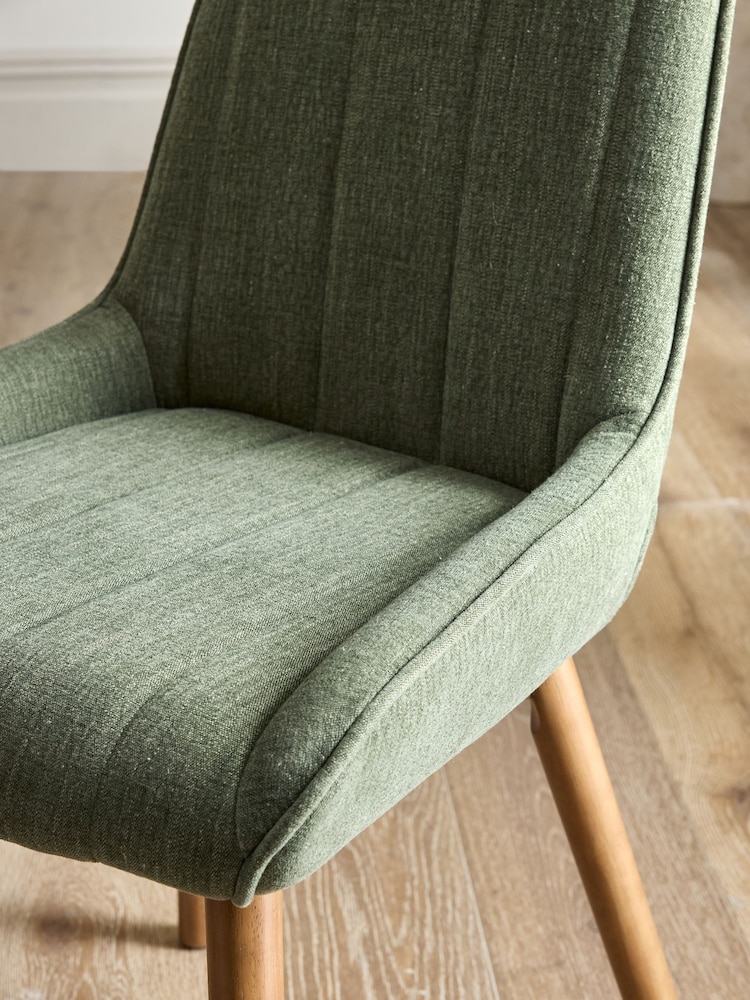 green mid century modern dining chair