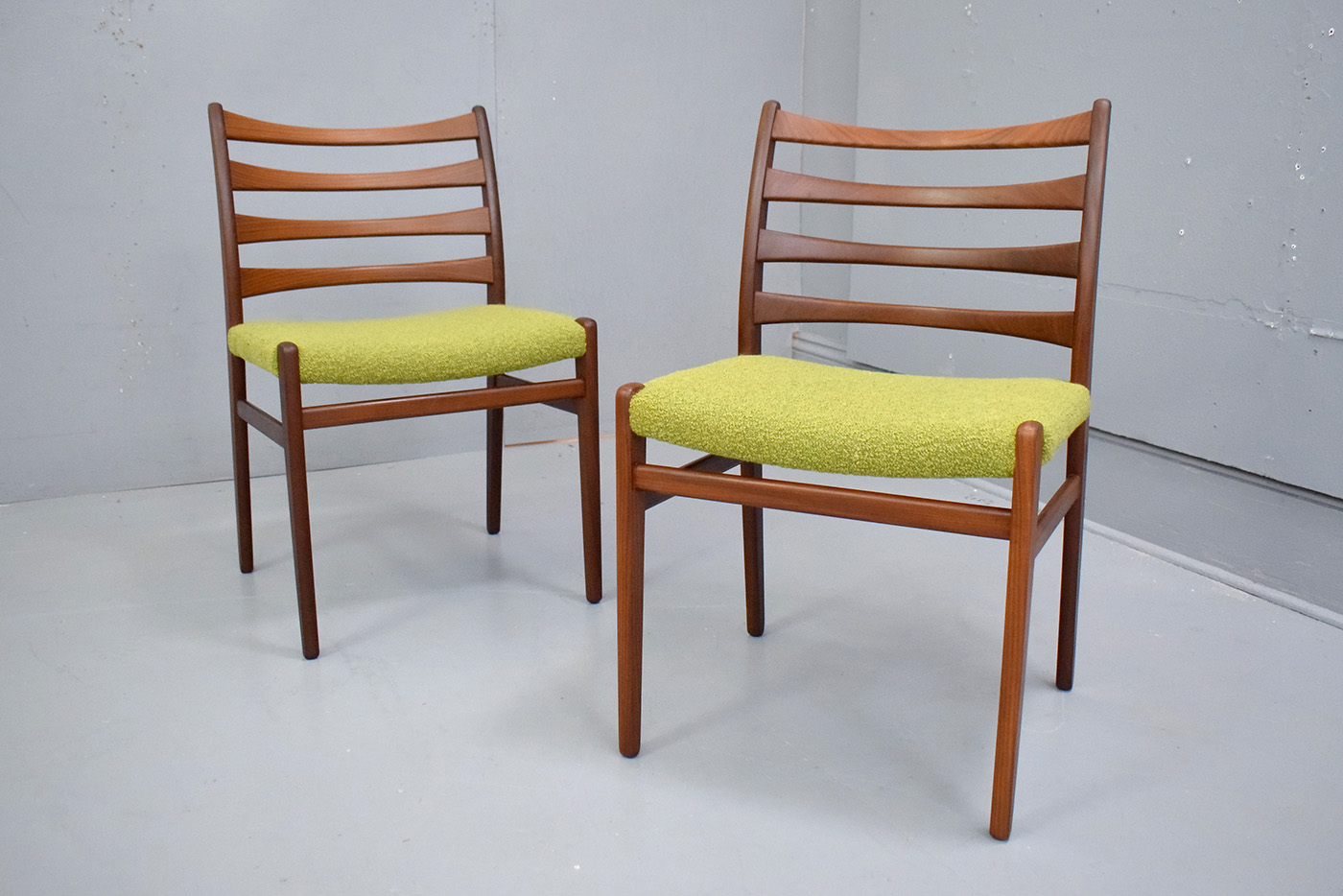 vintage danish teak dining chairs