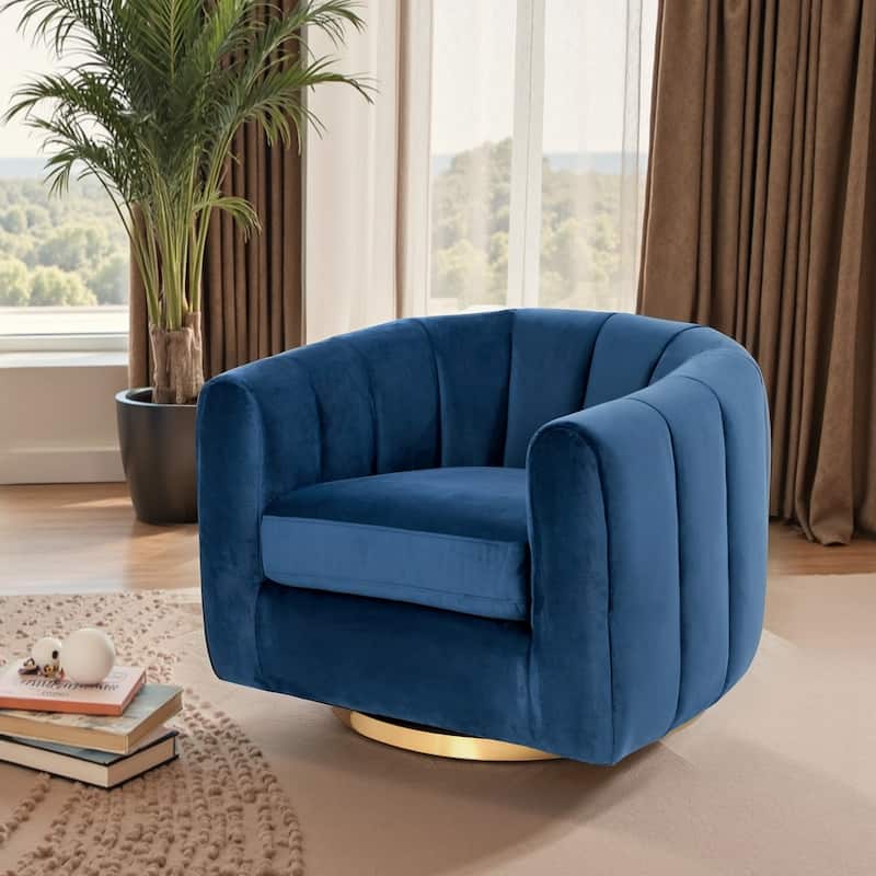 blue mid century modern chair