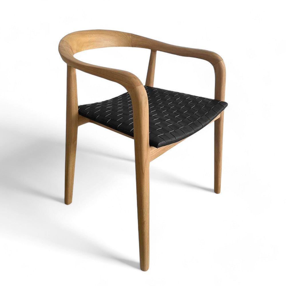 mid century modern teak dining chairs