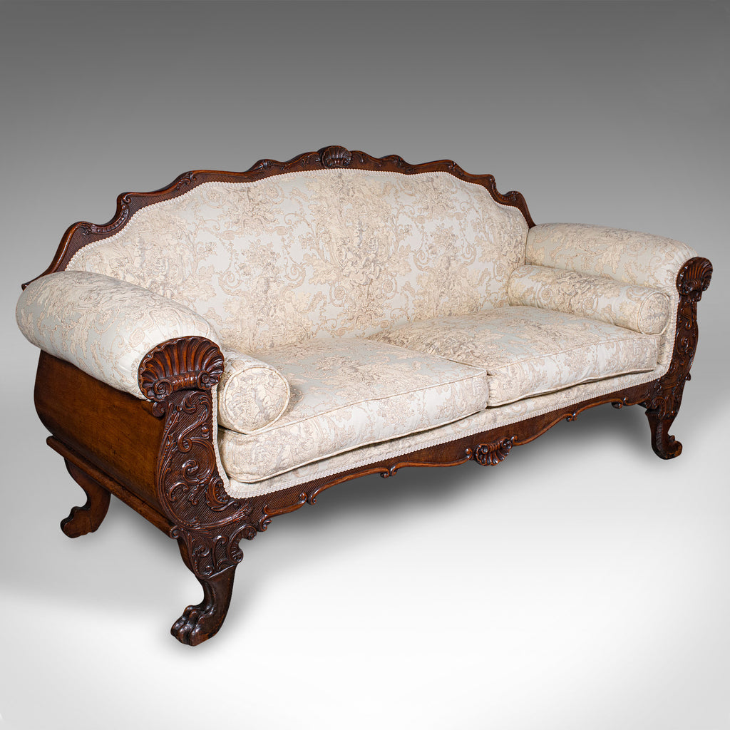 antique wood sofa