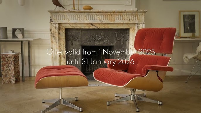 vitra eames lounge chair and ottoman