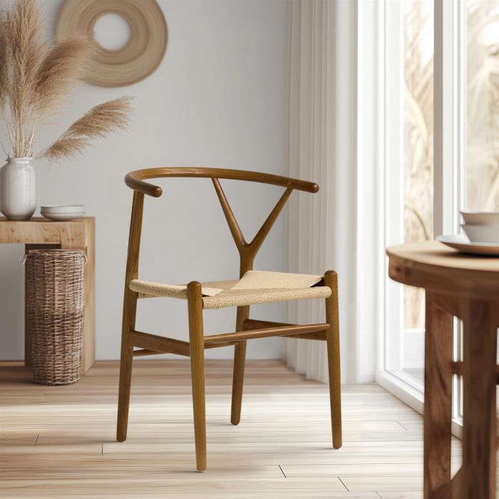 oak wishbone chair