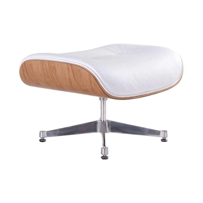 white leather eames lounge chair