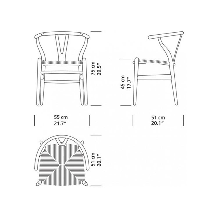 wishbone chair by carl hansen