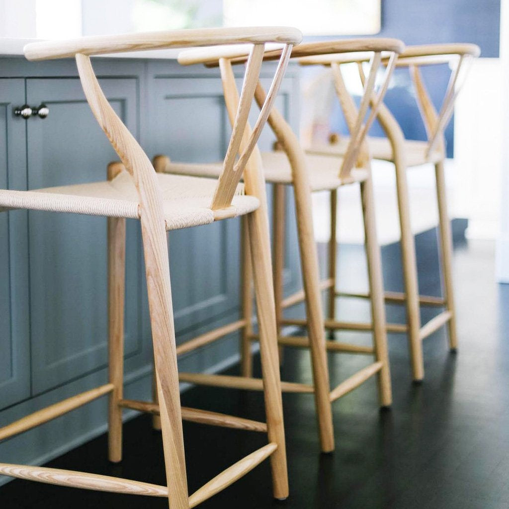 wishbone counter chairs