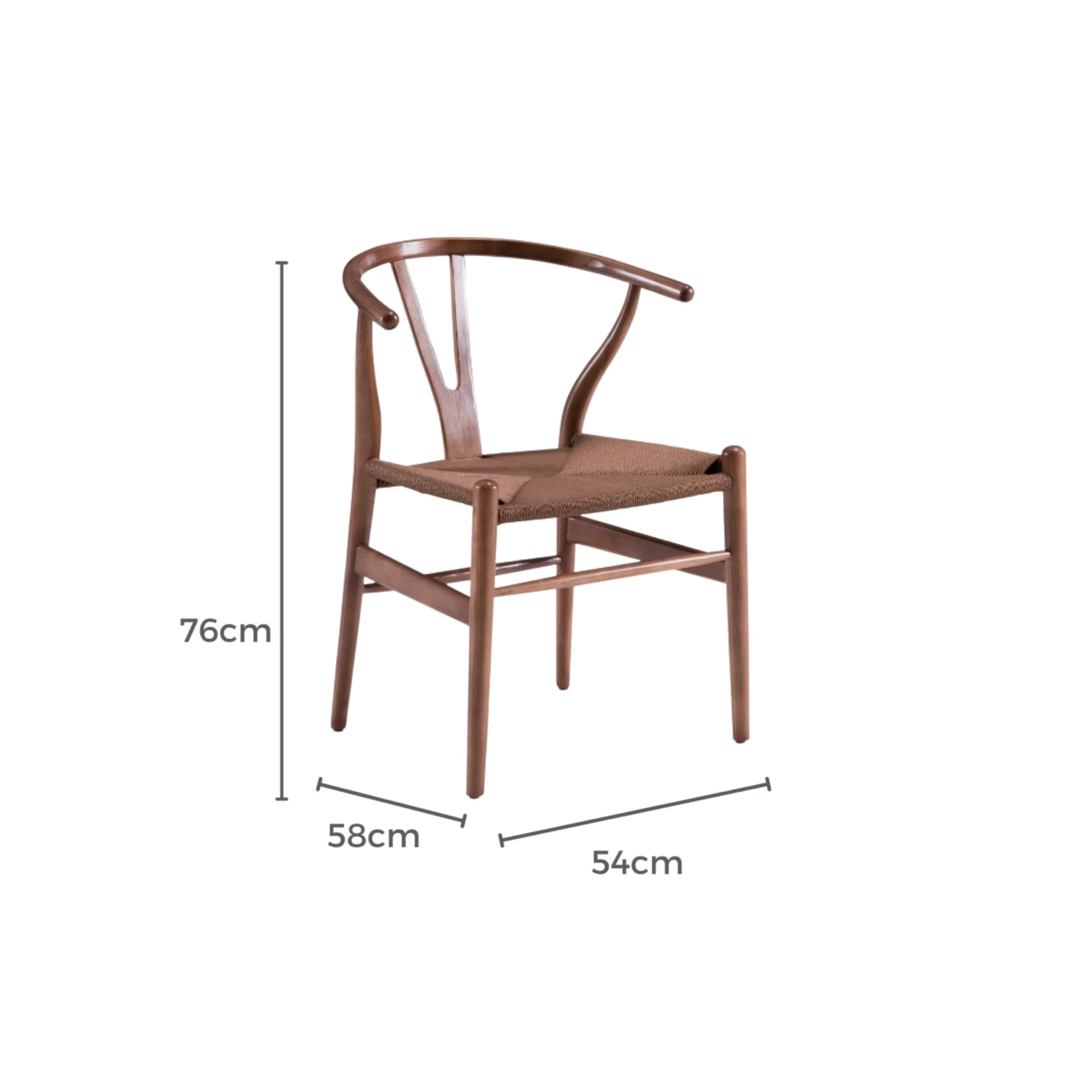 padded wishbone chair