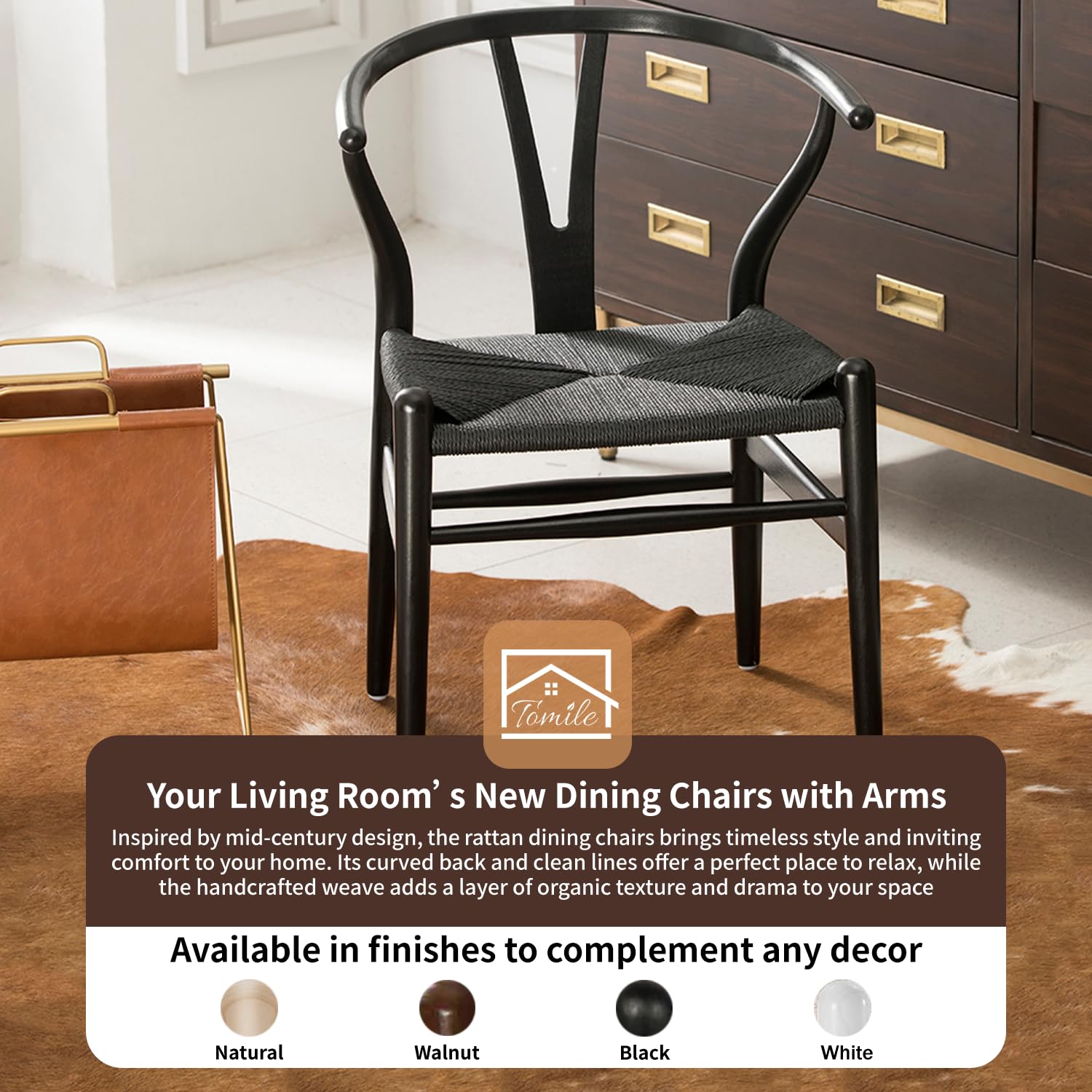 ch24 wishbone chair black