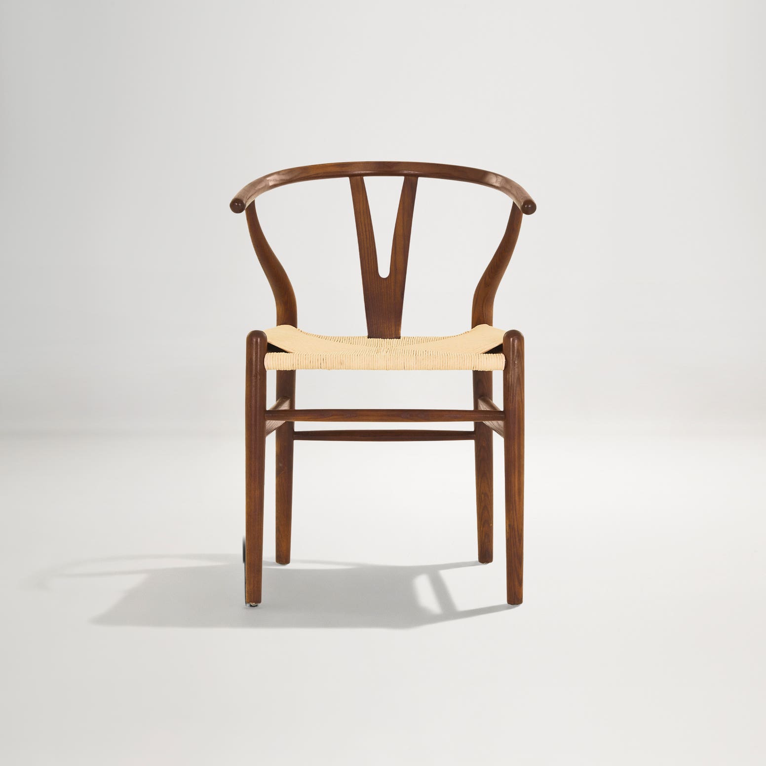 solid wood wishbone chair