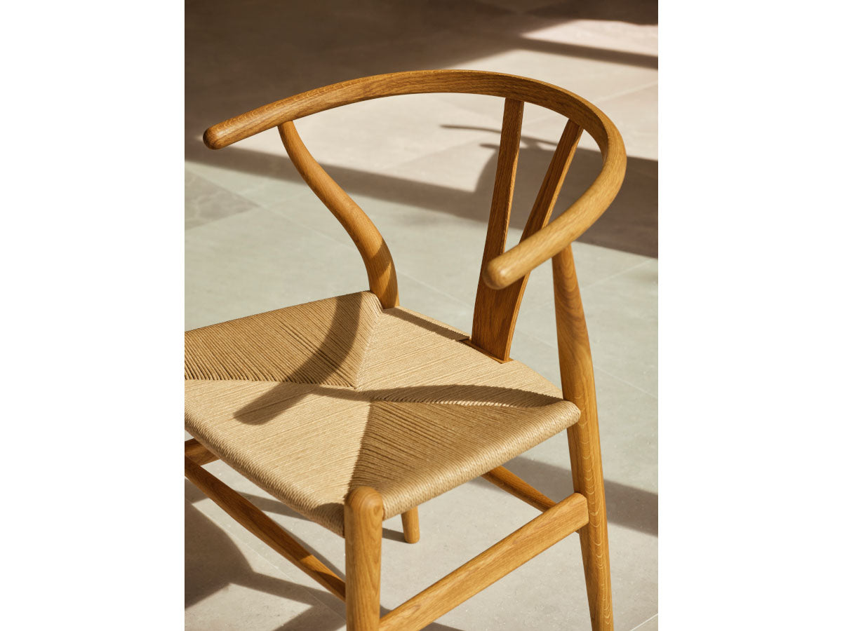 teak wishbone chair