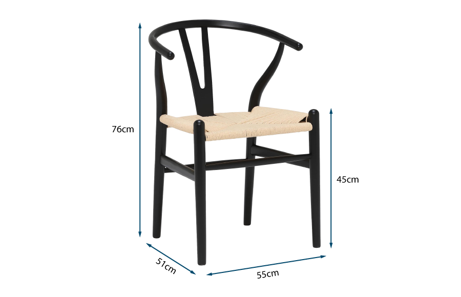 plastic wishbone chair