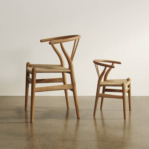 wishbone chair natural wood